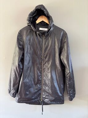 Prospekt Supply Luxury Nylon Windbreaker Jacket Black Made in Canada Small